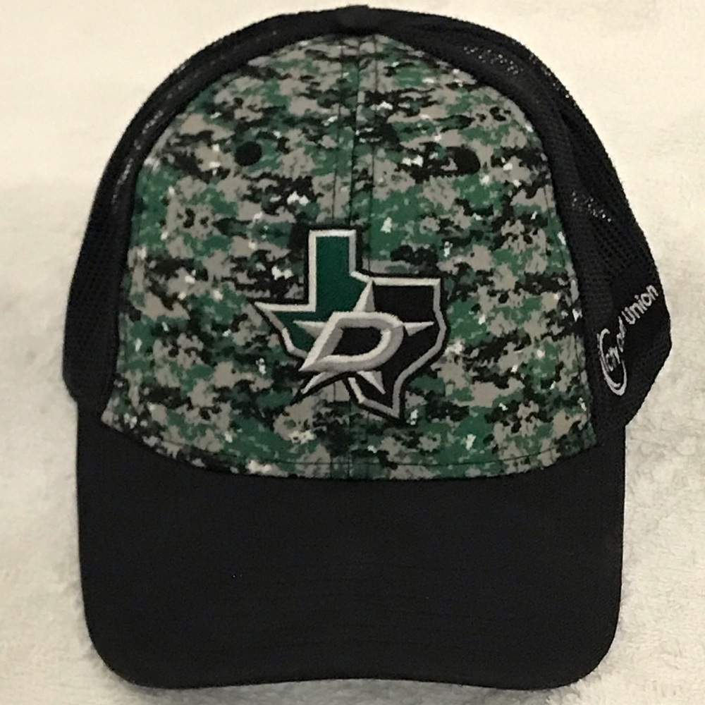 NHL Dallas Stars Adjustable Snap Back Mesh Hockey Cap